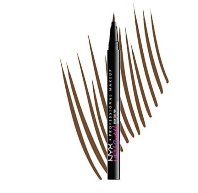 NYX Professional Makeup Lift & Snatch - Lápiz de cejas de larga duración 16H, a prueba de borrones, no transfiere, tono ash brown